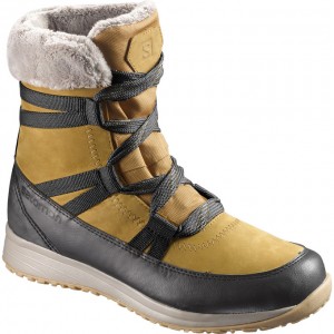 Botte Hiver Salomon HEIKA LTR CS WP Femme Marron Noir | IMQHV-2054