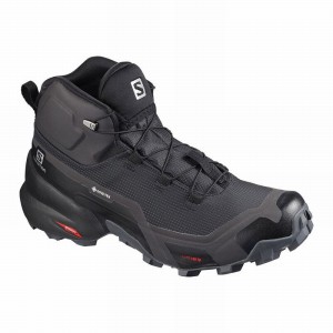 Botte Randonnée Salomon CROSS HIKE MID GORE-TEX Femme Noir | XMOUI-0654