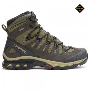 Botte Randonnée Salomon QUEST 4D 3 GORE-TEX Homme Vert Olive | KXPJH-0872