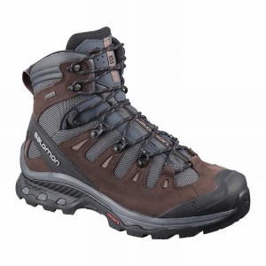 Botte Randonnée Salomon QUEST 4D 3 GTX W Femme Bleu Foncé Chocolat Violette | ZLYNM-9584