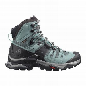 Botte Randonnée Salomon QUEST 4 GORE-TEX Femme Vert Bleu | XWFKE-2374