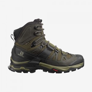 Botte Randonnée Salomon QUEST 4 GORE-TEX Homme Vert Olive | CHSUM-4390