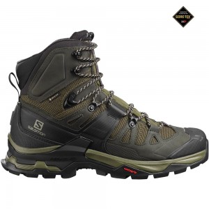 Botte Randonnée Salomon QUEST 4 GORE-TEX Homme Vert Olive | QWGNJ-1283