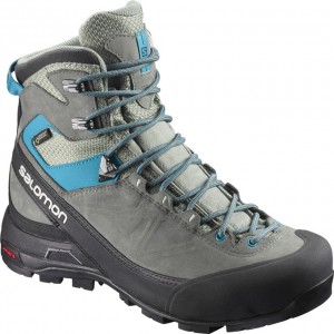 Botte Randonnée Salomon X ALP MTN GTX W Femme Grise Noir | WPZHR-8491