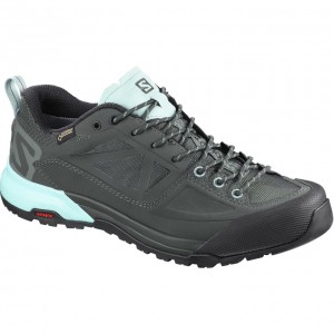 Botte Randonnée Salomon X ALP SPRY GTX W Femme Turquoise Clair Grise Foncé | UPVFG-2980