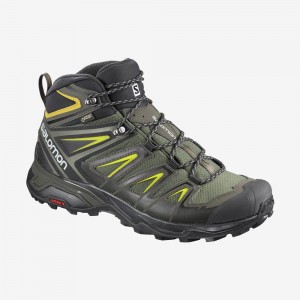 Botte Randonnée Salomon X ULTRA 3 WIDE MID GORE-TEX Homme Multicolore | ZFSKB-1469