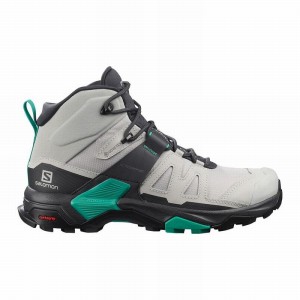 Botte Randonnée Salomon X ULTRA 4 MID GORE-TEX Femme Grise Menthe | MEVRG-4687