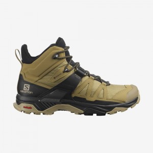 Botte Randonnée Salomon X ULTRA 4 MID GORE-TEX Homme Kaki | STJFN-0593