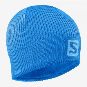 Chapeaux Salomon LOGO Homme Bleu | SLZXK-3910