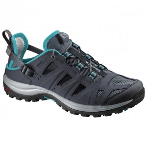 Chaussure Running Salomon ELLIPSE CABRIO Femme Grise Foncé | YBZEA-5736