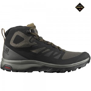 Chaussure Running Salomon OUTLINE MID GORE-TEX Homme Noir | LPKIB-2504