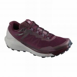 Chaussure Running Salomon SENSE RIDE 3 W Femme Bordeaux Corail | ZUHIM-6283