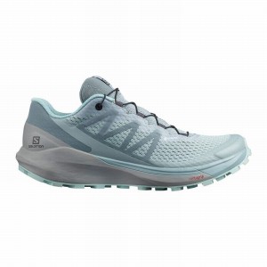 Chaussure Running Salomon SENSE RIDE 4 GORE-TEX INVISIBLE FIT Femme Vert Turquoise | FRSZL-9450