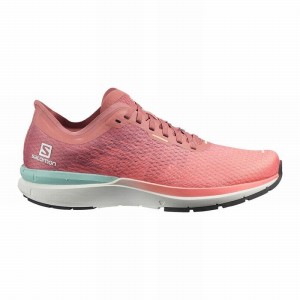 Chaussure Running Salomon SONIC 4 ACCELERATE Femme Blanche Rouge Foncé | YWAFJ-8217