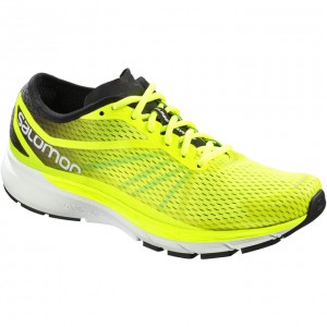 Chaussure Running Salomon SONIC RA PRO Homme Fluorescente Jaune | ETBIV-5198