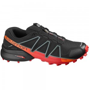 Chaussure Running Salomon SPEEDCROSS 4 Homme Noir | MSNFB-7960