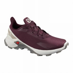 Chaussure Trail Running Salomon ALPHACROSS BLAST Femme Bordeaux | EVNIO-3281