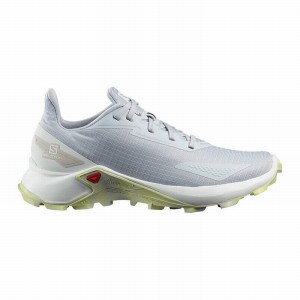 Chaussure Trail Running Salomon ALPHACROSS BLAST Femme Grise Blanche | OFDET-2571