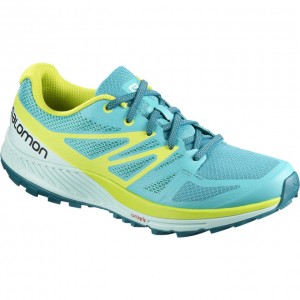 Chaussure Trail Running Salomon SENSE ESE W Femme Bleu Clair | XTGWF-9685