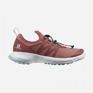 Chaussure Trail Running Salomon SENSE FLOW 2 Femme Rouge Foncé Blanche | HMKAX-8392