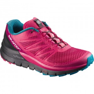 Chaussure Trail Running Salomon SENSE PRO MAX W Femme Rose Noir | SGCFB-4590