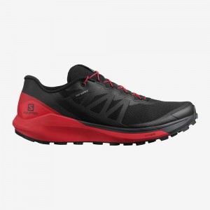 Chaussure Trail Running Salomon SENSE RIDE 4 Homme Noir Rouge | CEAKU-1247