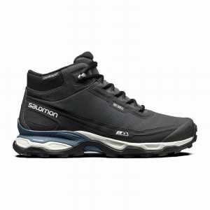 Chaussure Trail Running Salomon SHELTER CSWP ADVANCED Femme Noir Bleu | ODJKZ-1736