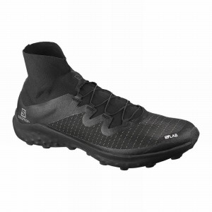 Chaussure Trail Running Salomon S/LAB CROSS Femme Noir Blanche | UOWCA-6971