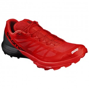 Chaussure Trail Running Salomon S/LAB SENSE 6 SG Homme Rouge Noir | ORKIV-3986