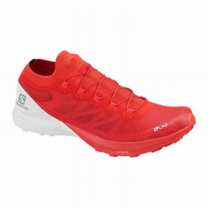 Chaussure Trail Running Salomon S/LAB SENSE 8 Homme Rouge Blanche | HCKLN-8491