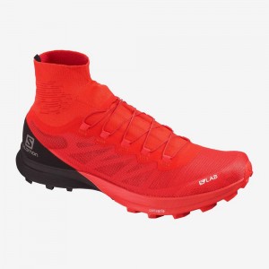 Chaussure Trail Running Salomon S/LAB SENSE 8 SG Homme Rouge | RABPI-9160