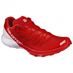 Chaussure Trail Running Salomon S/LAB SENSE 6 Homme Rouge Blanche | WLVAB-1257