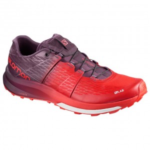 Chaussure Trail Running Salomon S/LAB ULTRA Homme Rouge Violette | MJUGF-6057