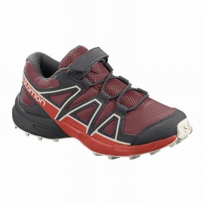 Chaussure Trail Running Salomon SPEEDCROSS Enfant Rouge Rose | RUCGM-2478