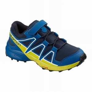 Chaussure Trail Running Salomon SPEEDCROSS Enfant Bleu Marine | HZITM-2043