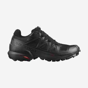 Chaussure Trail Running Salomon SPEEDCROSS 5 GORE-TEX Homme Noir | OQEDF-4865