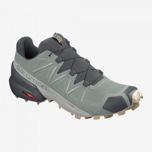 Chaussure Trail Running Salomon SPEEDCROSS 5 Homme Vert | JVLZI-8179