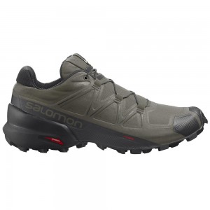 Chaussure Trail Running Salomon SPEEDCROSS 5 Homme Vert Olive | BHOCQ-4897