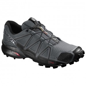 Chaussure Trail Running Salomon SPEEDCROSS 4 Homme Grise Noir | RYDXT-6834