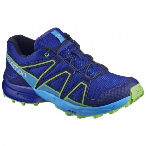 Chaussure Trail Running Salomon SPEEDCROSS J Enfant Bleu Marine | EZLXH-7106