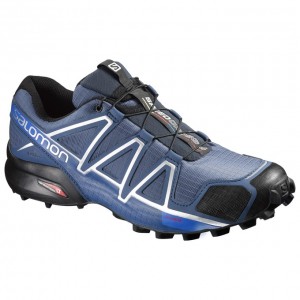 Chaussure Trail Running Salomon SPEEDCROSS 4 Homme Bleu Foncé Noir | KGSXA-8701