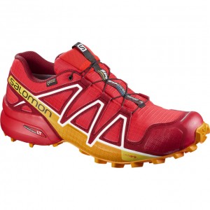 Chaussure Trail Running Salomon SPEEDCROSS 4 GTX Homme Rouge | EIDYL-6973