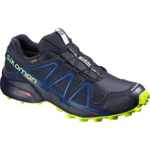 Chaussure Trail Running Salomon SPEEDCROSS 4 GTX S/RACE LTD Homme Bleu Marine | TIMVE-2194