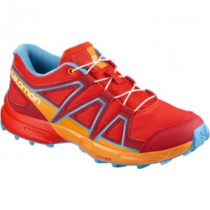 Chaussure Trail Running Salomon SPEEDCROSS J Enfant Orange | MUDFI-2593