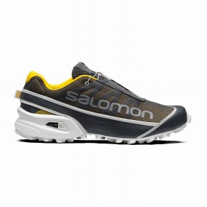 Chaussure Trail Running Salomon STREETCROSS Homme Bleu Foncé Jaune | VUSYH-1954