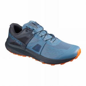 Chaussure Trail Running Salomon ULTRA /PRO Homme Bleu Rouge Orange | PHWIE-5961