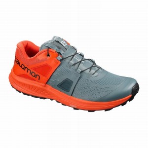 Chaussure Trail Running Salomon ULTRA /PRO Homme Grise Orange | FPZTQ-1384