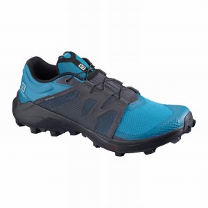 Chaussure Trail Running Salomon WILDCROSS Homme Bleu Noir | DTSFP-2158