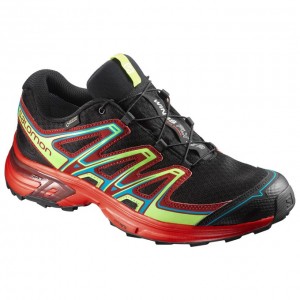 Chaussure Trail Running Salomon WINGS FLYTE 2 GTX Homme Noir Rouge Foncé | COBEF-8415