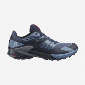 Chaussure Trail Running Salomon WINGS SKY GORE-TEX Homme Bleu Marine Rouge | GUKMB-4368